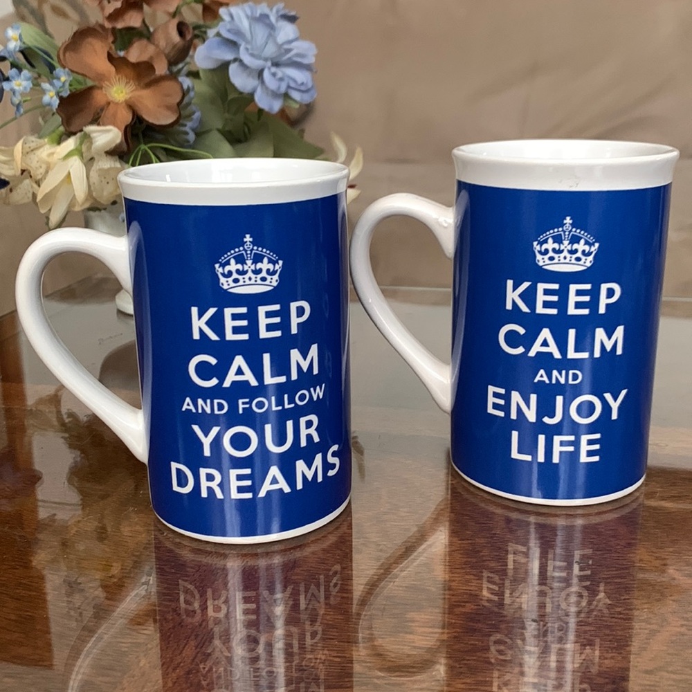 Bay Island Coffee Mug Keep Calm Follow Your Dream Keep Calm Enjoy Life Beer Cups